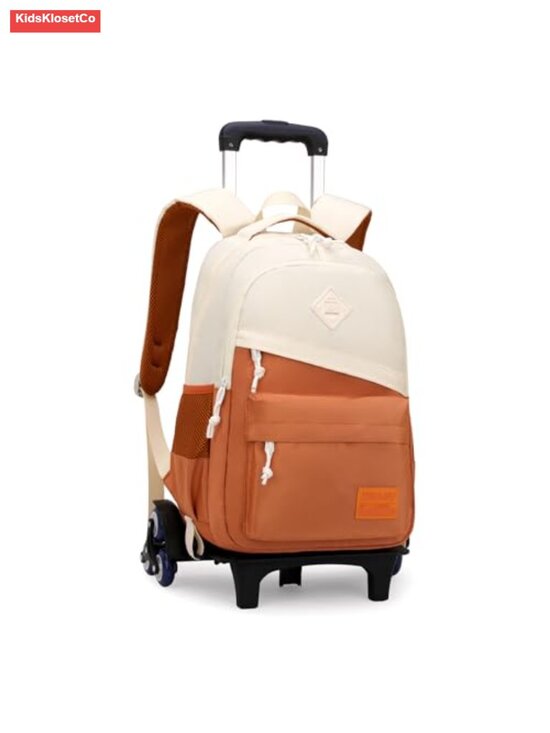 Other - Kids Rolling Backpack with Wheels, Wheeled Trolley Bookbag for School, Water